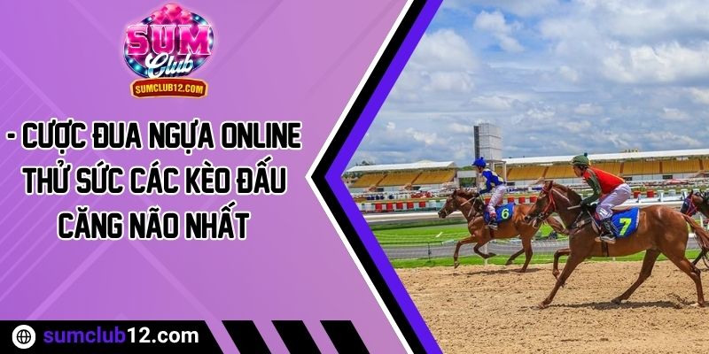 Cược Đua Ngựa Online - Thử Sức Các Kèo Đấu Căng Não Nhất